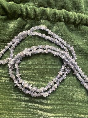 Natural Tanzanite Chip Necklace